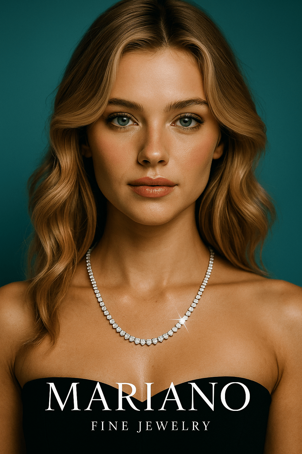 Tennis Necklace - Triangle Cut