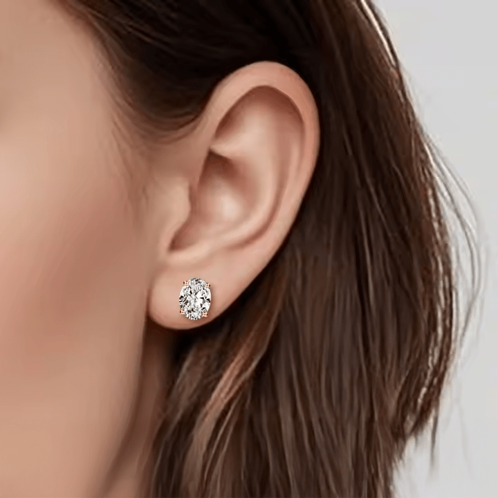 Rhea Oval Earrings