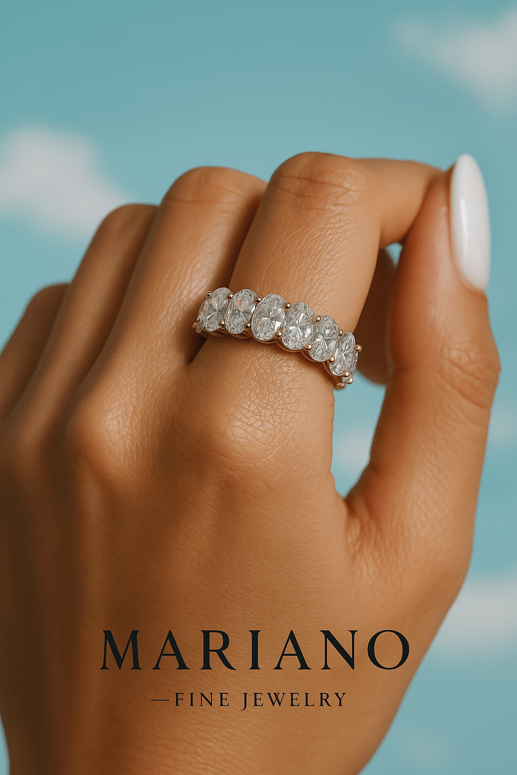 Golden Aurora oval ring