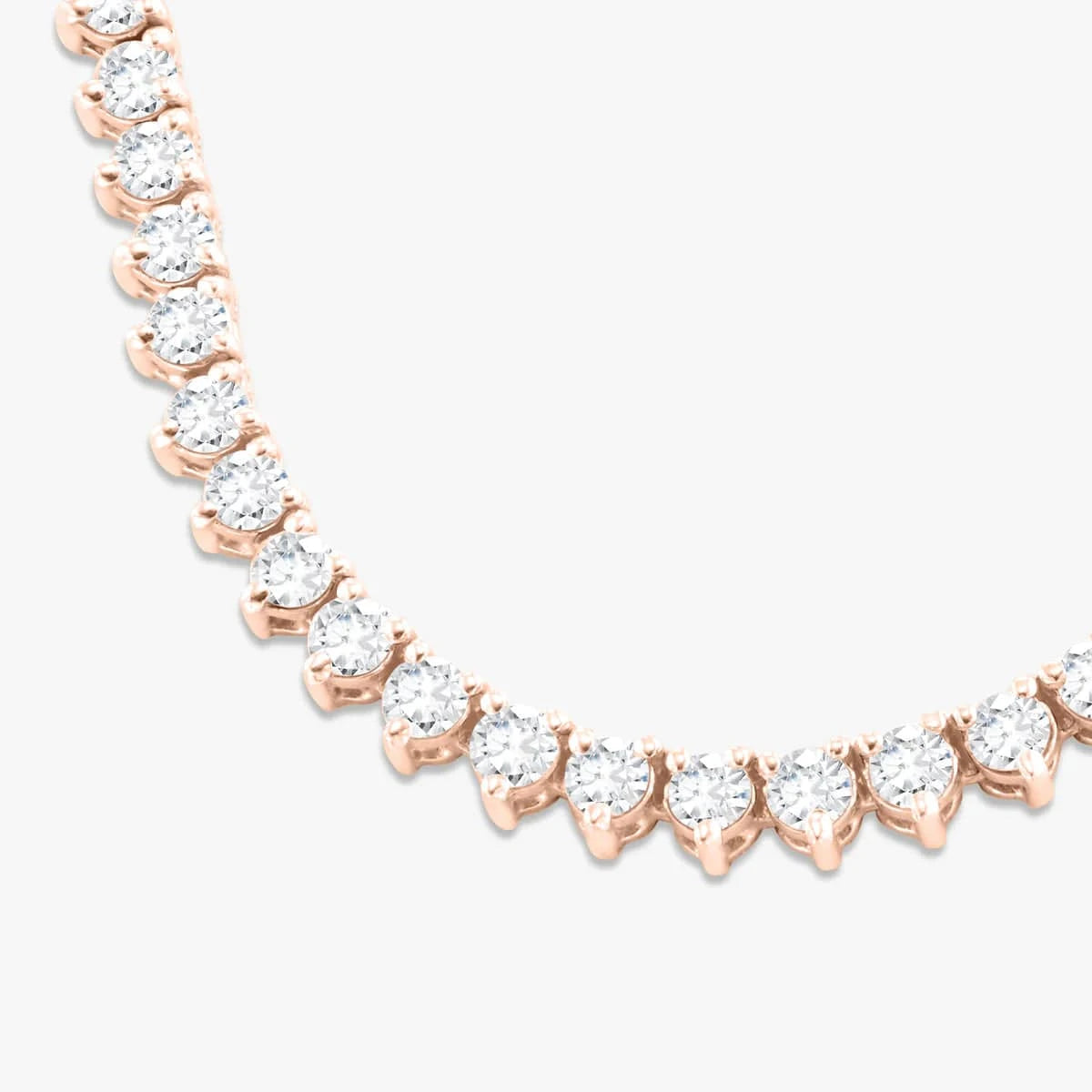 Tennis Necklace heart shape