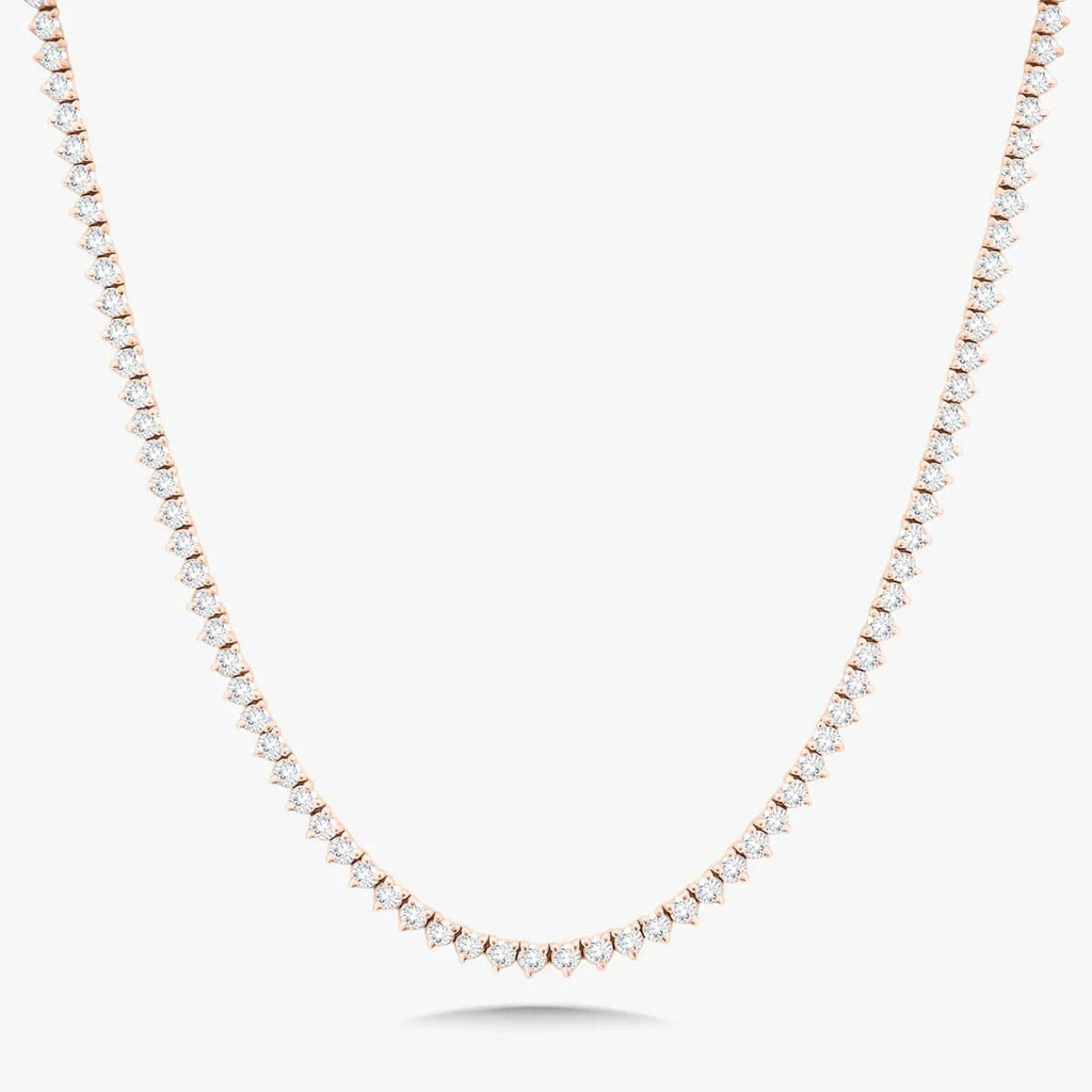 Tennis Necklace heart shape