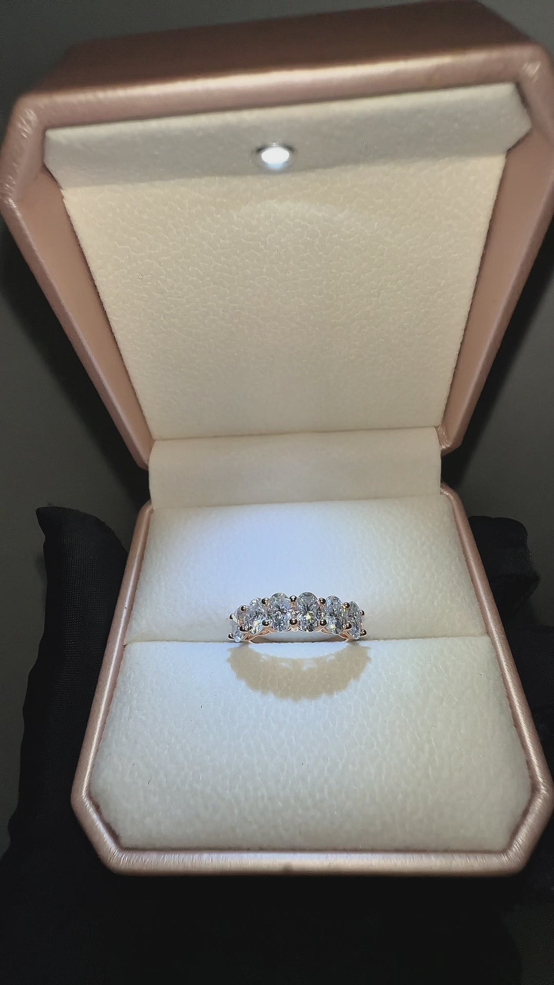 Golden Aurora oval ring